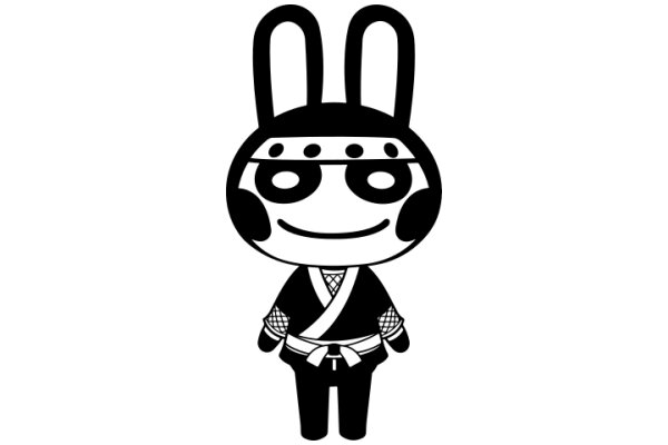 Stylish Samurai Bunny Character Design