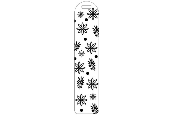 Stylish Phone Case with Floral Pattern and Black Dots