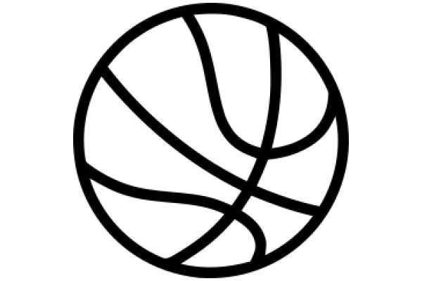 Stylized Basketball Logo in