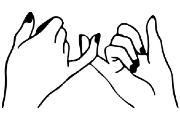 A Handful of Hands: A Line Drawing