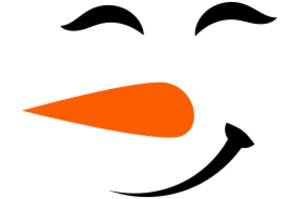 Smiling Emoji with Orange Nose and Mustache