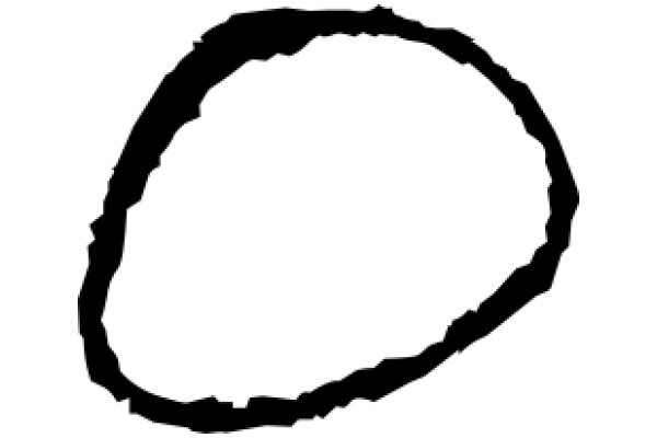 Simplistic Line Art: A Circular Pattern with a Textured Border