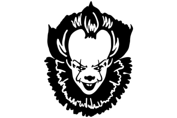 Stylized Portrait of a Character with a Heart-Shaped Face and Horns