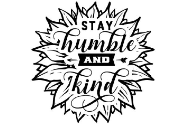 Stay Humble and Kind: A Motivational Poster