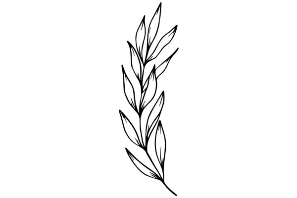 Stylized Artwork of a Plant