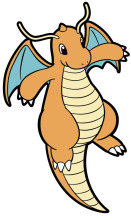 A Friendly Cartoon Dragon with Wings and Horns