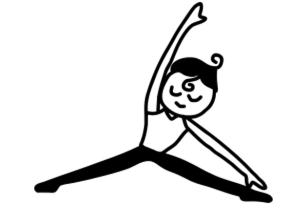 A Cartoon Character in a Pose of Excitement