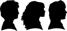 Silhouettes of Three Profiles: A Study in Contrast and Similarity