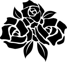 Elegant Black Rose Design