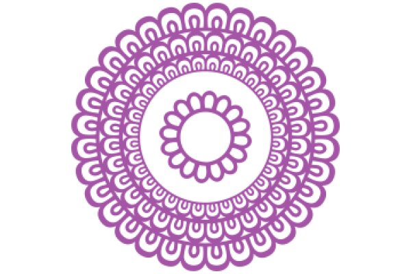 Stylized Purple Floral Pattern