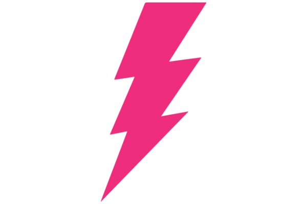 Vivid Pink Lightning Bolt