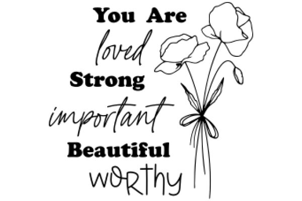 You Are Loved, Strong, and Beautiful: A Message of Affirmation and Self-Worth