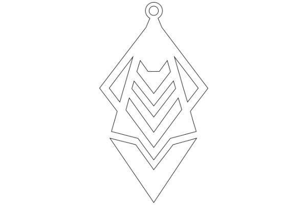 Simplistic Line Art: A Stylized Geometric Design