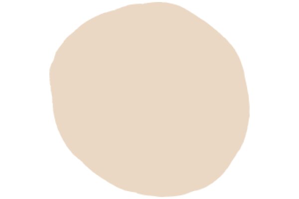 A Solid Circle in a Light Beige Color