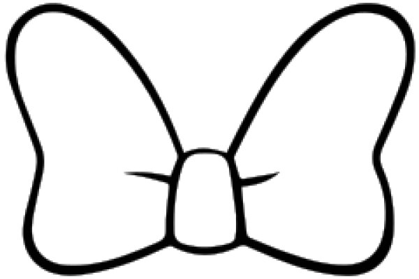 A Simple Line Drawing of a Bowtie