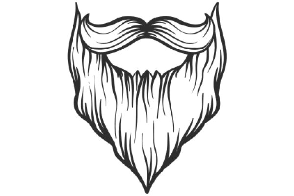 Stylized Beard Design: A Illustration