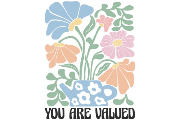 Floral Bouquet with the Message 'You Are Valued'