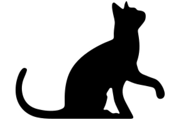 Silhouette of a Cat: A Minimalist Artwork