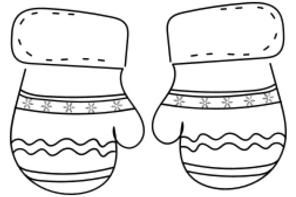 Simplistic Line Drawing of a Pair of Boxing Gloves