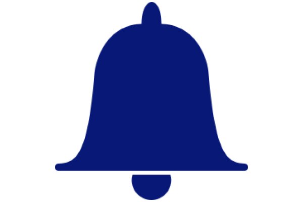 A Solid Blue Bell Icon