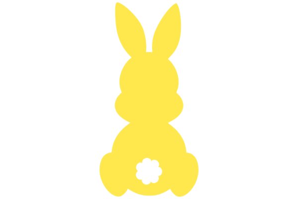 A Yellow Bunny in a White Background