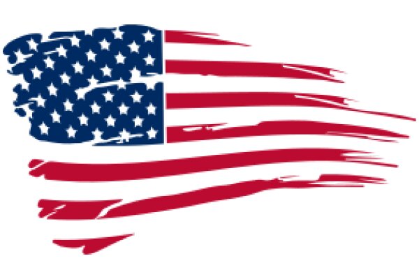 United States Flag Artwork with a Distinctive Twist