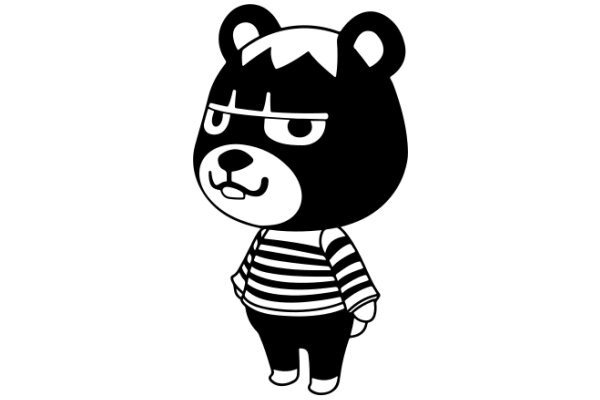 A Stylish Bear with a Sassy Attitude