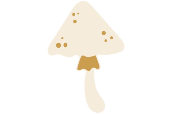 A Delightful Illustration of a Mushroom with a Stem