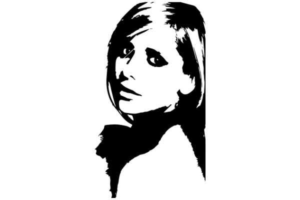 Silhouette of a Woman with a Serious Expression