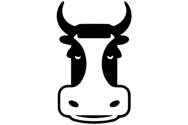 Simplistic Illustration of a Cow's Head