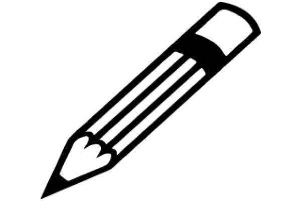 A Simple Line Drawing of a Pencil