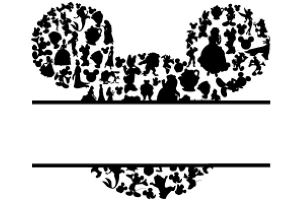 Mickey Mouse and Friends Silhouette Art