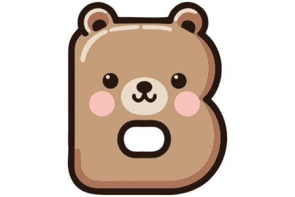 A Cute Cartoon Bear with a Big Mouth