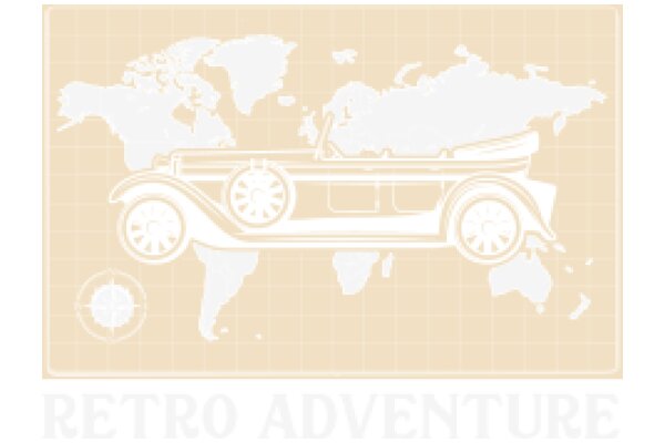 Vintage Map Illustration: Retro Adventure