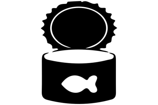 A Stylized Icon of a Fish in a Can