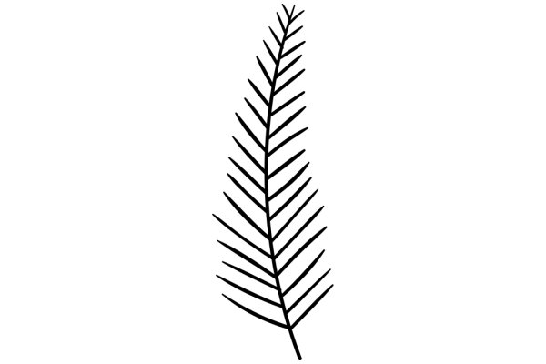 Simplistic Artwork of a Fern