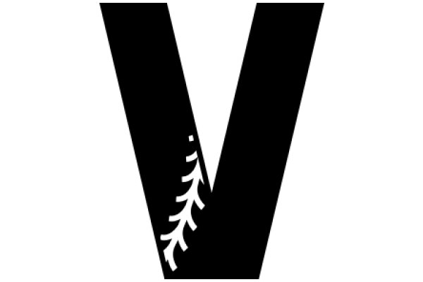 A Logo of a Letter 'V' with a Design Inside It