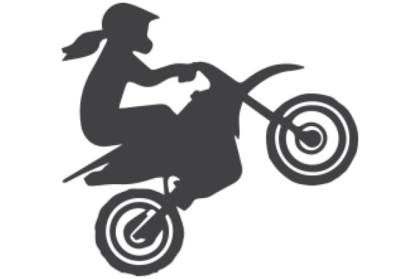 Silhouette of a Person Riding a Motorcycle