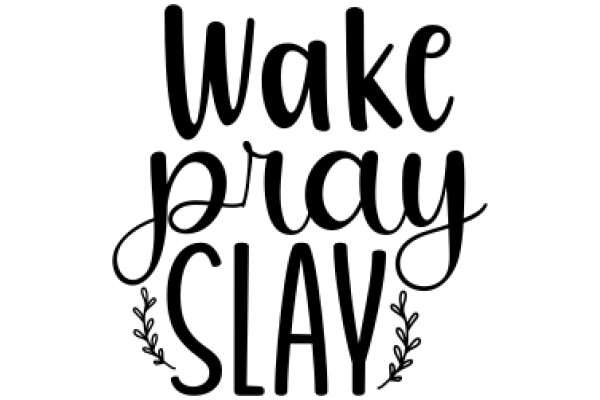 Wake Up and Pray Slay: A Daily Motivational Quote