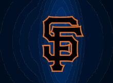 Vibrant San Francisco Giants Logo on a Dark Blue Background