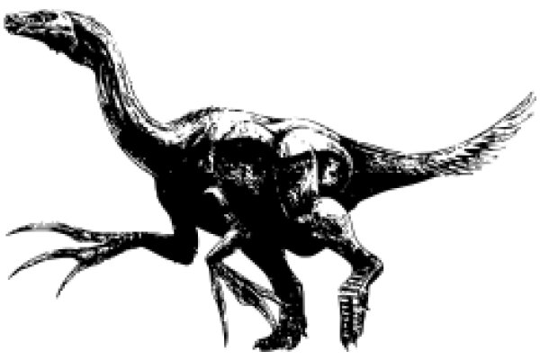 A Classic Illustration of a Velociraptor in Motion