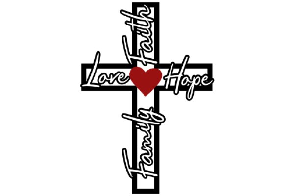 Love, Faith, and Hope: A Symbolic Cross with a Heart