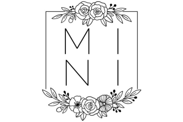 Elegant Floral Logo with the Word 'Mini' in the Center