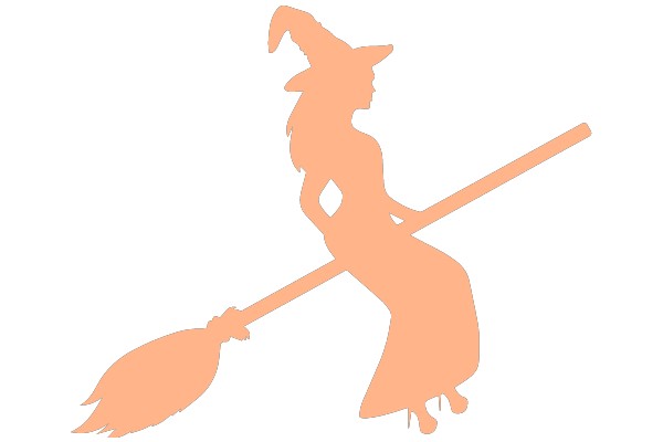 A Silhouette of a Witch on a Broomstick