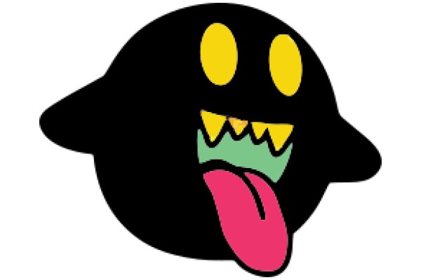 Vibrant Cartoon Character with a Tongue Out