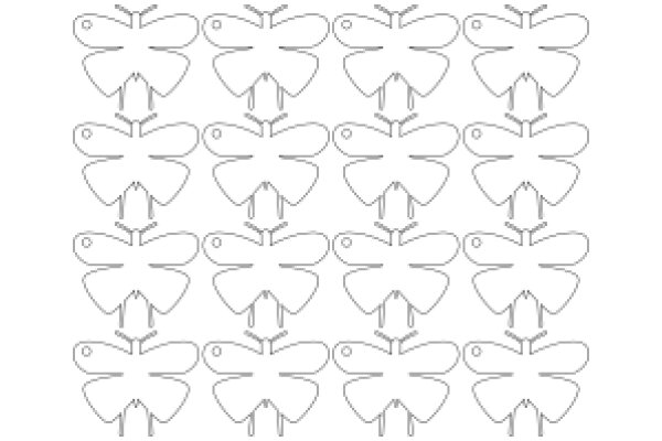 A Collection of Stylish Butterfly Outlines