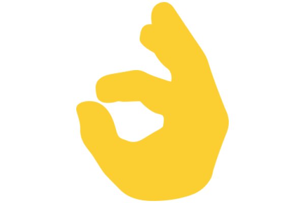 A Bright Yellow Hand Gesture