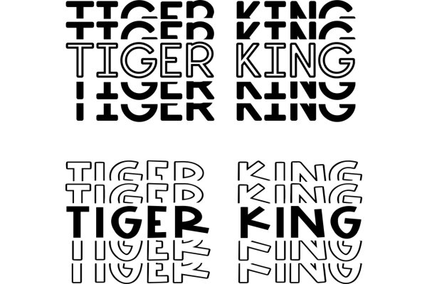 Stylized Typography Art: A Tribute to the Majestic Tiger