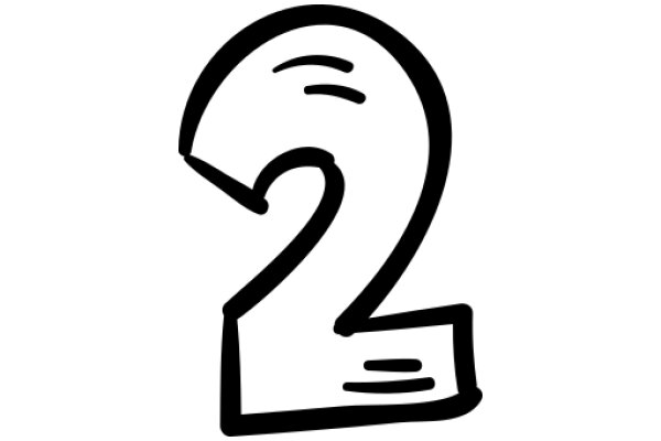 Simplistic Logo of a Number 2