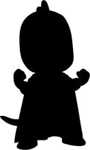 A Silhouette of a Cartoon Character